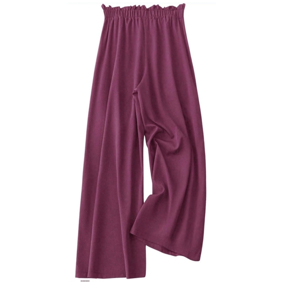 Women's Wide Leg Lounge Pants - Picture 2 of 4